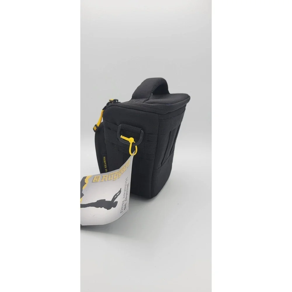 Ruggard Hunter 35 Holster Camera Bag Padded w/ Strap Black/Yellow 2 Pockets NWT